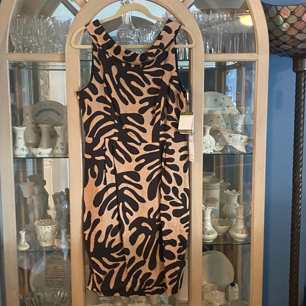 Morgan McFeeters tropical print dress sheath. NWT